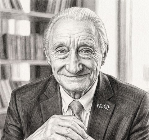 Gut Feeling: retrato a lápiz, sello de la casa